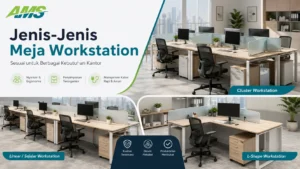 Jenis-jenis meja workstation untuk berbagai kebutuhan kantor