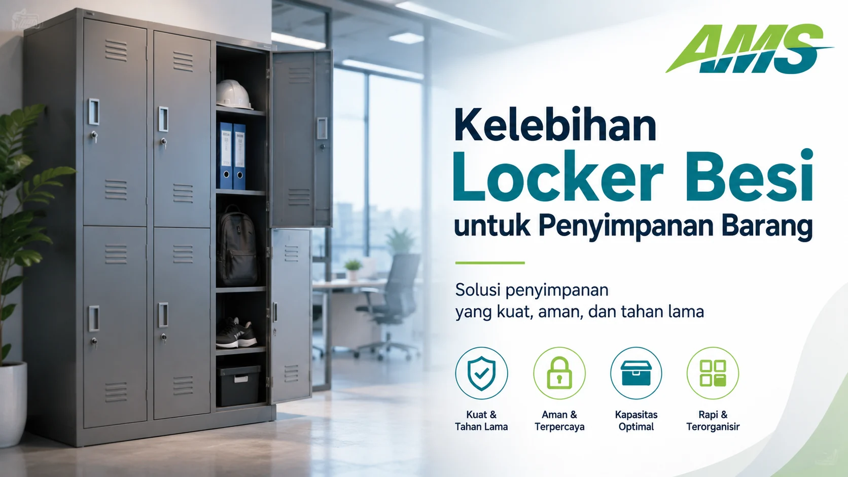 Kelebihan locker besi untuk penyimpanan barang yang aman dan tahan lama