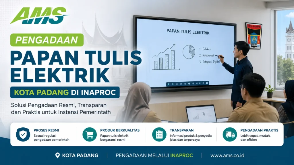 Pengadaan Kota Padang Inaproc untuk papan tulis elektrik resmi bagi sekolah dan instansi pemerintahan