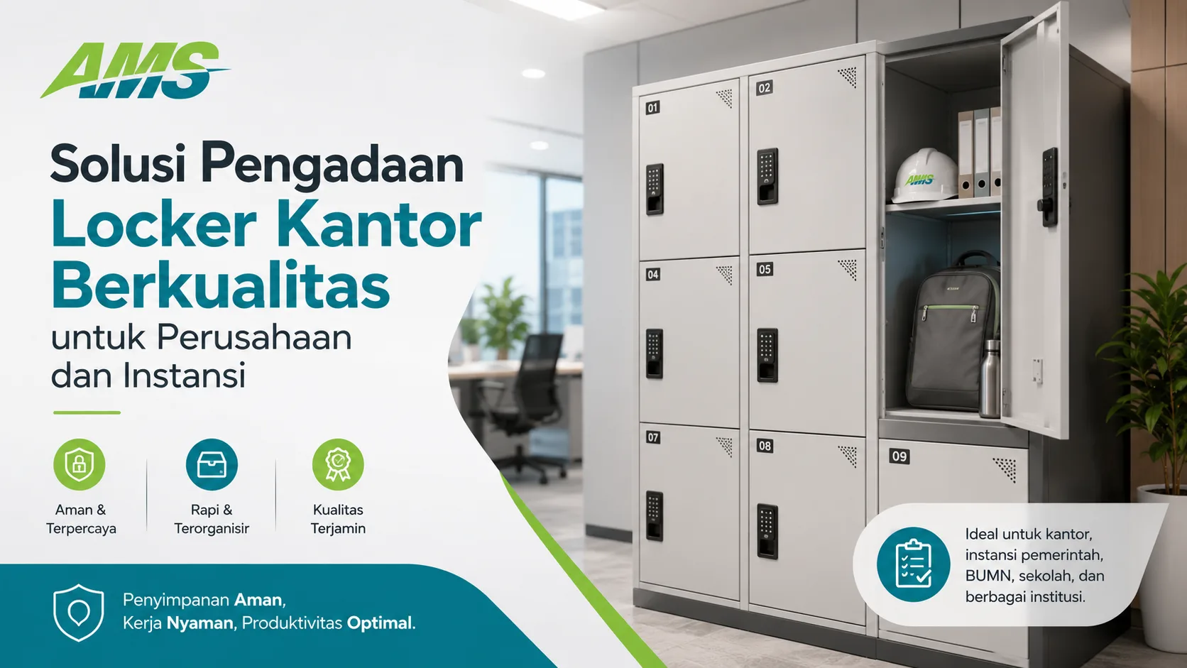 Pengadaan locker kantor berkualitas untuk perusahaan dan instansi